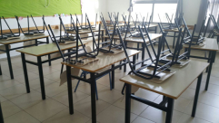  التزام في الإضراب العام في المؤسسات التعليمية بمدينة يافا